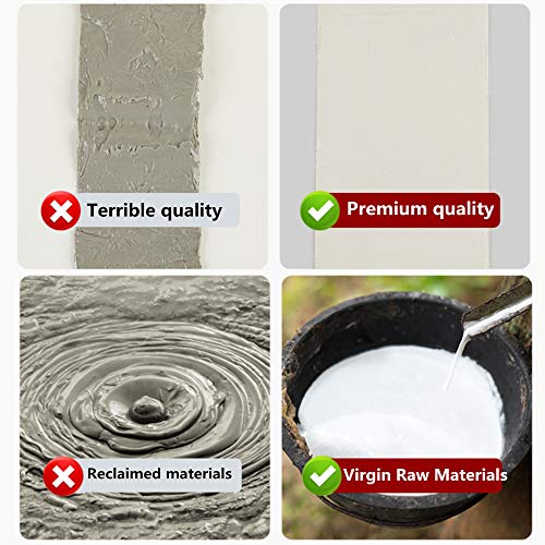 COSIMIXO Aluminum Foil Butyl Tape 4" x 16.5Ft (10cm x 5m) Extra Thickness Upgraded Strong Butyl Waterproof Tape, Repair for Boat,Pipe, HVAC Ducts, Roof Crack, RV, Awning, Window Sealing, Silver - size: 4" x 16.5Ft