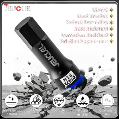 18mm Hex Impact Bit Socket, H18 1/2" Drive Allen Socket, Cr-Mo - size: 1PC | H18 18MM