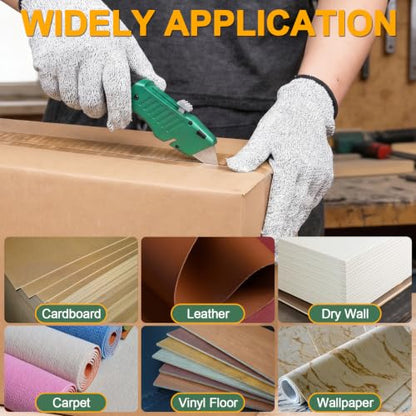 THINKWORK Utility Knife Box Cutter, Retractable & All Metal