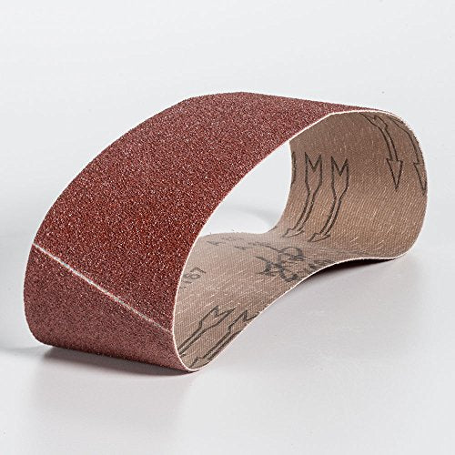 Mercer Industries 110060-4" x 24" Aluminum Oxide Sanding Belts, 60 Grit (10 Pack) - size: 4 x 24, style: 60 Grit