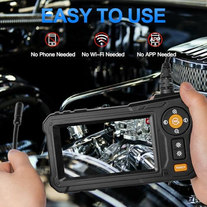 Endoscope Camera with Light for Mechanic Automotive HVAC Wall Inspection
