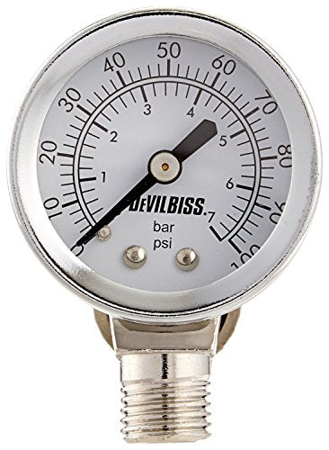 DeVilbiss DV803236 AUTOMOTIVE REFINISHING HAV-512 AIR ADJ VALVE & 100PSI GAUGE