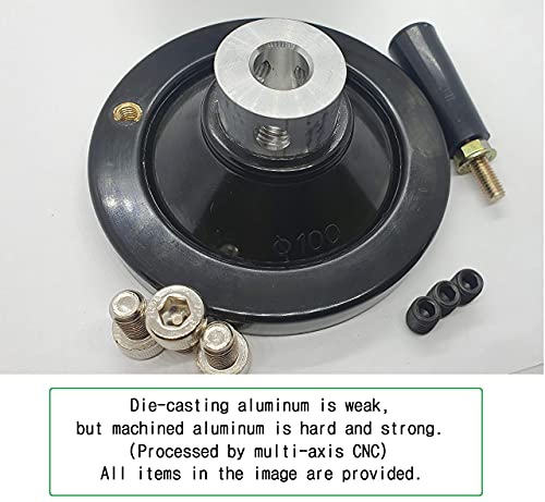 4" Ultimate Handwheel Fits 1/2" Shaft or Smaller - Table Saw, Lathe & More - size: 4" X 1/2"
