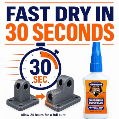 3D Printer Glue, 50g Super Glue 3D Printing Glue for PLA, ABS, PETG, TPU