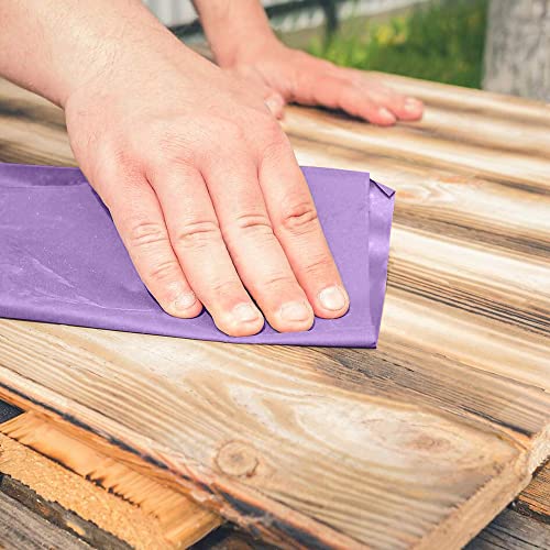 LotFancy 60 to 2000 Grit Sandpaper Assortment, 30PCS 9 x 11” White Fused Alumina Wet Dry Sanding Sheets, for Automotive Metal Sanding Polishing, Wood Finishing, Purple - size: Assorted Grit