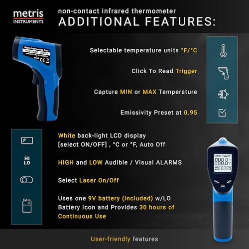 Metris MM2+ Infrared Thermometer Gun