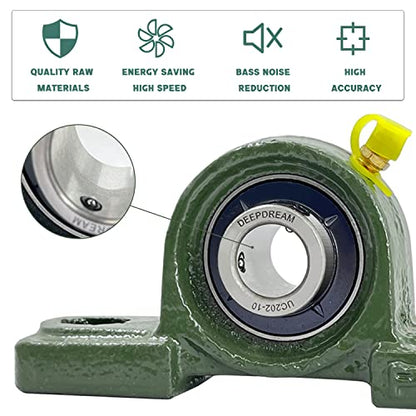 4 PCS UCP202-10 5/8 inch Pillow Block Bearing Mounted Pillow Block Bearing 5/8" Inside Diameter - size: UCP202-10-4pcs