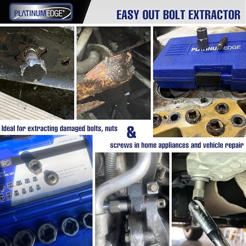 PLATINUMEDGE 13 Pieces Impact Bolt & Nut Remover Set