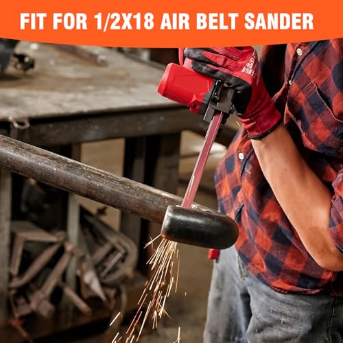 Taokyid 1/2 x 18 Inch Sanding Belts, 80 Grit, 20 Pcs - color: 80 Grit (20 pack)