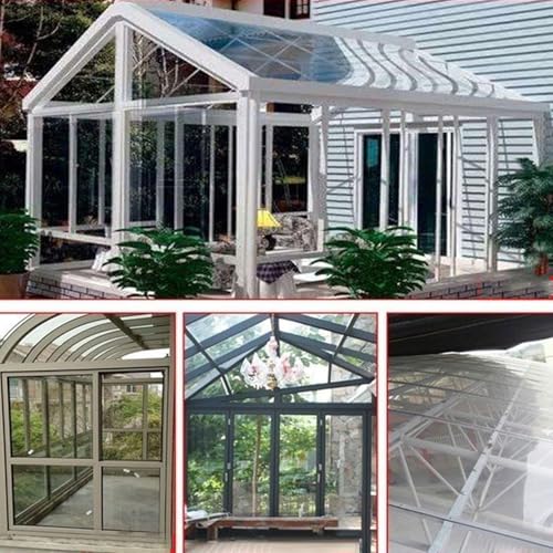 Clear Polycarbonate Sheet Roof Panels 4x6.6ft, Acrylic Plastic Sheet for Greenhouses,Sheds,Carports,Huts,Kennels,Easy to Cut - size: 4x6.6ft