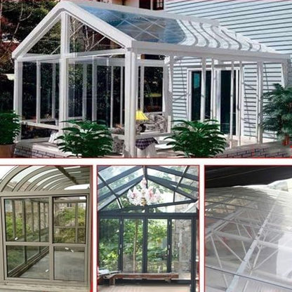 Clear Polycarbonate Sheet Roof Panels 4x49ft, Acrylic Plastic Sheet for Greenhouses,Sheds,Carports,Huts,Kennels,Easy to Cut - size: 4x49ft