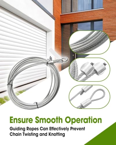 #41 20 ft Roller Chain with 2 Connecting Links and Cable for Gate Openers