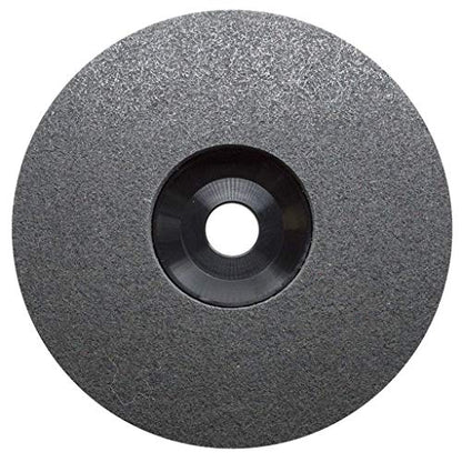 Benchmark Abrasives 7" Diameter Surface Preparation Non Woven Discs with 7/8" Arbor for Die Grinder Surface Grinding Polishing Burr Finish Rust Paint Removal (Pack of 5) - (Gray)