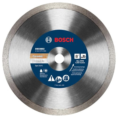 BOSCH DBC0802 8 in. Premium Continuous Rim Blade for Precise Cuts - size: 8 in