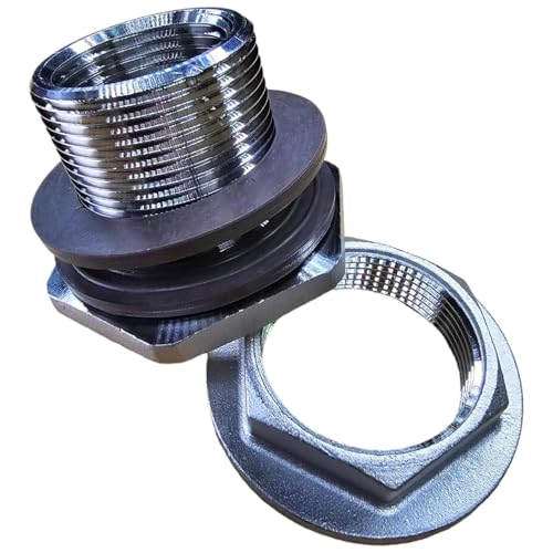 1" NPT SS304 Heavy Duty EZ Seal Weldless Bulkhead w/EPDM Gaskets - size: 1"-Heavy Duty - EPDM, style: Pack of 1