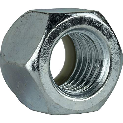 Fastenere Nylon Insert Hex Lock Nuts - 1/4"-28 (100-Pack) Grade 2 Zinc, Clear Finish, Vibaration-Resistant, Durable Multi-Use Hardware Nuts - Secure Fastening w/Hex Socket Drive - size: 1/4"-28 (100 Pack)
