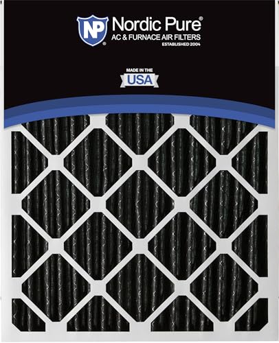 Nordic Pure 12x24x2 Pleated MERV 8 Pure Carbon Air Filters 3 Pack - style: MERV 8 Pure Carbon