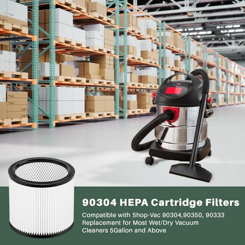 Reusable Wet Dry Vacuum Filter Replacement – Fits Shop Vac 90304