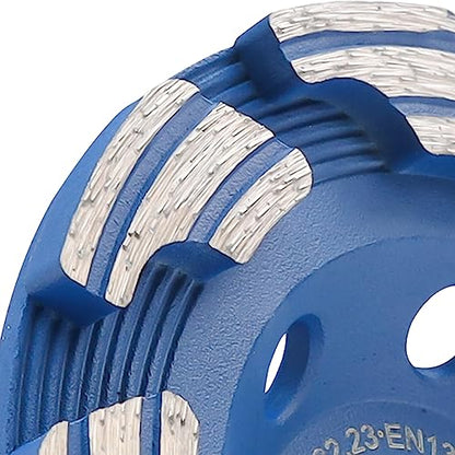 HERZO Diamond Concrete Cup Wheel 5 Inch, Grinding Cup Wheel for Stone Concrete Surface, Cement, Marble, Rock, Granite, and Thinset Removing, Angle Grinder Wheels Cup - size: 5 Inch New Version