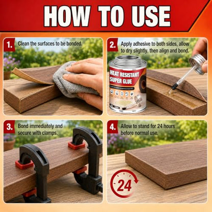 High Temperature Super Glue Bond Plastic Leather Paper Wood Outdoors