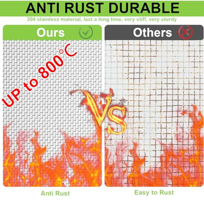 1 Roll 20 Mesh Metal Mesh Screen - Wire Mesh Roll, 16" X144" (16" X12Ft).Sturdy, Thick,and Heavy Duty Rustproof Metal Mesh for Security Fencing, Vent Covers, Animal Enclosures, HVAC, DIY Projects