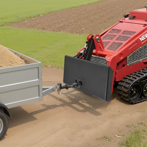 VEVOR 1/4" Mini Skid Steer Mount Plate, Universal Quick Attach Mount Plate, Easy to Bolt, 1500lbs Load Capacity, Heavy Duty Steel Loader Plates Compatible with Toro Dingo Skid Steers & Tractors - size: 1/4 inch mini