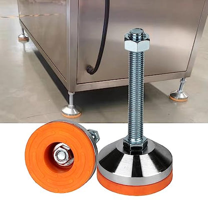 Heavy Duty Leveling feet,Leg Leveler 2.36" Dia Base,Adjustable Leveling feet M12 Thread, 1300 Lb Capacity,Capacity for Workbench, Machine, Cabinet, (D60xM12x100,4 Pack) - size: D60xM12x100,4 Pack