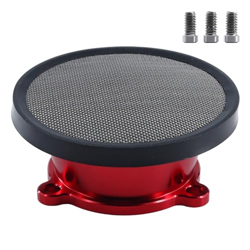 Aluminum Air Filter Velocity Stack for S&S Shorty Super E and G Series Carburetor (RED) - color: RED