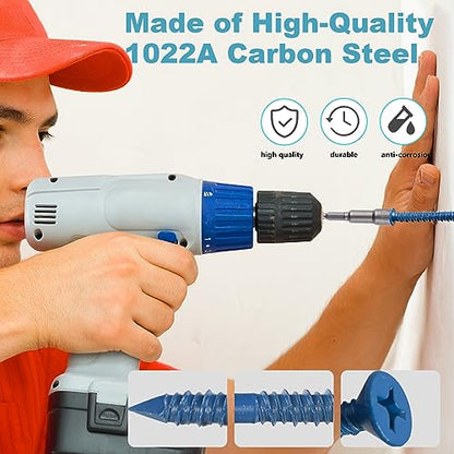 3/16 x 2-1/4" Flat Head Concrete Screw Anchor, for Anchoring to Masonry, Block or Brick (100Pcs) - size: 3/16 x 2-1/4", style: Flat Head