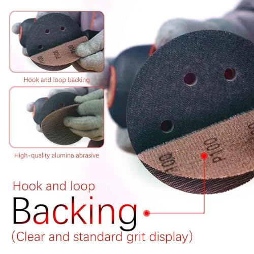 6 Inch Sanding Mesh | Micro Mesh Hook and Loop Sanding Discs | Dust Free Net Sandpaper | 50 Pack 180 Grit | Wet and Dry Sanding Screen | Anti-Clog and Last Longer - style: 180 Grit