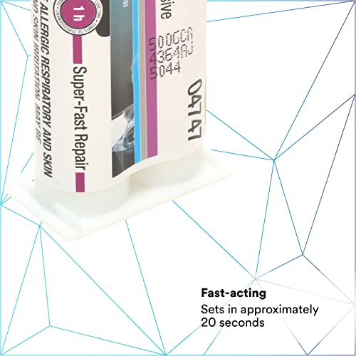 3M Super-Fast Repair Adhesive, 04747, 1.6 fl oz Cartridge, Tranlucent Color - size: 47.3 mL