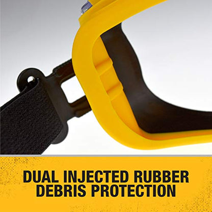 DEWALT Angle Grinder, One-Touch Guard, 4-1/2 -Inch, Yellow, Small with w/Safety Goggle (DWE4011 & DPG82-11C)