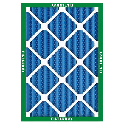 Filterbuy 10x16x2 Air Filter MERV 13 Smoke & Allergy Defense (4-Pack) - size: 10x16x2