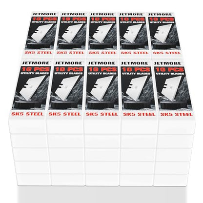 JETMORE 500 Pack Razor Blades, Box Cutter Blades, SK5 Utility Knife Blades - size: 500 Pack
