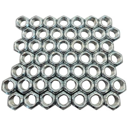 3/8"-16 All-Metal Top Lock Nuts (50 Pack) – High-Temperature, Prevailing Torque Vibration-Resistant Coarse Thread Locking Nuts SAE J995 0.375" - size: All-Metal Top Lock Nut – 50 Pack