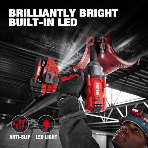 Alloyman Cordless Impact Wrench 1500 FT-LBS(2000N.M),1/2" High Torque - size: 1500Ft-lbs /1x Battery