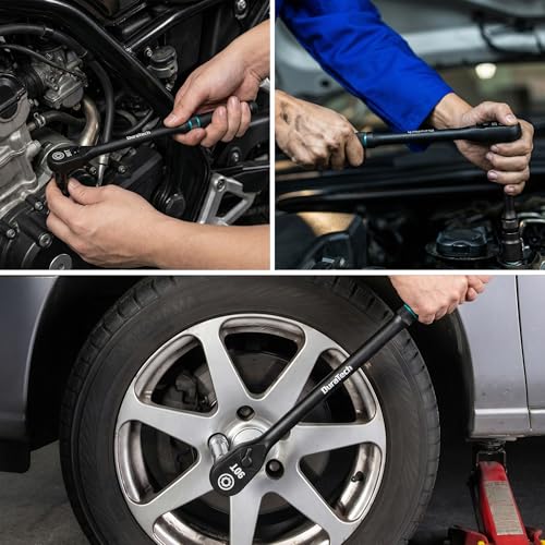DURATECH 3-Piece Extra Long Drive Ratchet Handle, 90-Tooth Ratchet Wrench - size: 3-Piece(1/4", 3/8", 1/2")