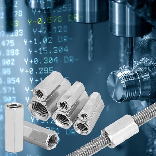 PATIKIL 1/2"-13 UNC 304 Stainless Steel Hex Coupling Nuts, 3Pcs 0.8" Length Fully Threaded Rod Coarse Coupling Nut Studding Connector Fasteners, Silver Tone - size: 1/2"-13 x 0.8"