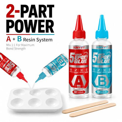 250 ml Two-Component Epoxy Glue, 5 Minutes Epoxy Glue