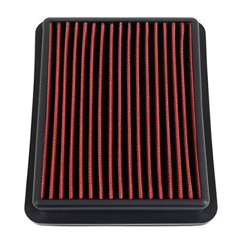 DNA Motoring AFPN-217-RD Clean Air Washable Drop In Panel Air Filter Enhance Engine Performance Power & Acceleration Improve [Compatible with 2018-2020 Honda Accord 1.5L L4] - style: 18-20 Accord 1.5L L4