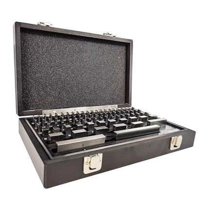 HFS 81 PC Gauge Block Set Economy Grade Calibration NIST-Traceable - size: 81PCS