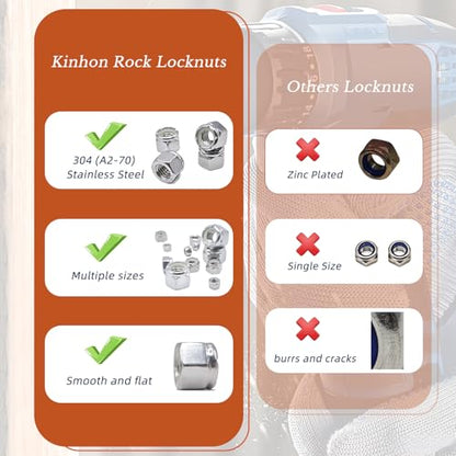 70pcs SAE Lock Nuts Assortment Set - size: 70pcs SAE Assortment Set