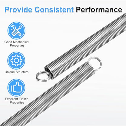 uxcell 4pcs Extension Springs 0.8x8x300mm/0.03x0.31x11.81in Extended Spring - size: 0.8x8x300mm/0.03x0.31x11.81in