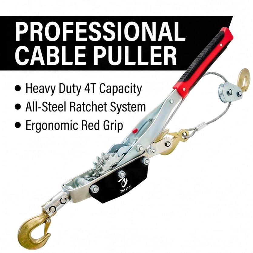 Come Along Winch, 5 Ton (11,023 lbs) Pulling Capacity