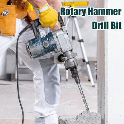 2 Pcs 9/16"x 10.2"(14x260mm) SDS Plus Rotary Hammer Bit for Concrete - style: 9/16 in x 10.2 in (14 x 260mm)
