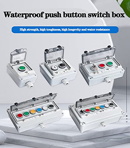 Emergency Stop Button Emergency Stop Switch E-Stop Button Station Box 22mm - color: Red instantaneous switch box