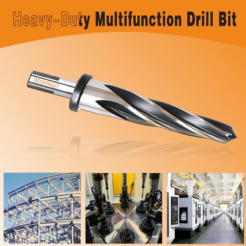 3/4" Reamer Drill Bit for Metal, M2 HSS Taper Reamer for Steel, Alloy, Wood, Plastic to Align, Enlarge Holes – 5-Spiral Flutes, 1/2" Non-Slip Shank, 19mm Car Reamer, Bridge Construction Reamer. - size: 3/4"