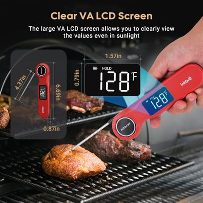 0.5S Instant Read Meat Thermometer Digital Candy Thermometer ±0.5℉ Accuracy