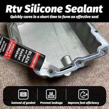 1DFAUL RTV Silicone Gasket Maker, High Temp Silicone Resist Oil, Blue, 170g - color: Blue, size: 170g