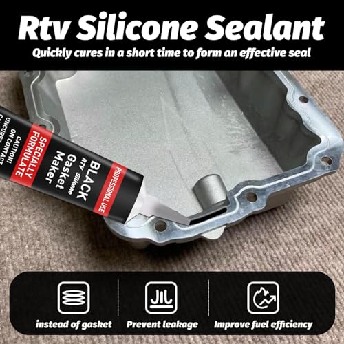 1DFAUL RTV Silicone Gasket Maker, High Temp Silicone Resist Oil, Gray, 340g - color: Gray, size: 340g